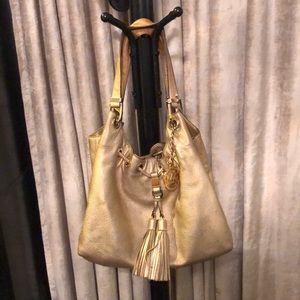 MK Metallic Shoulder Bag